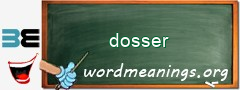 WordMeaning blackboard for dosser